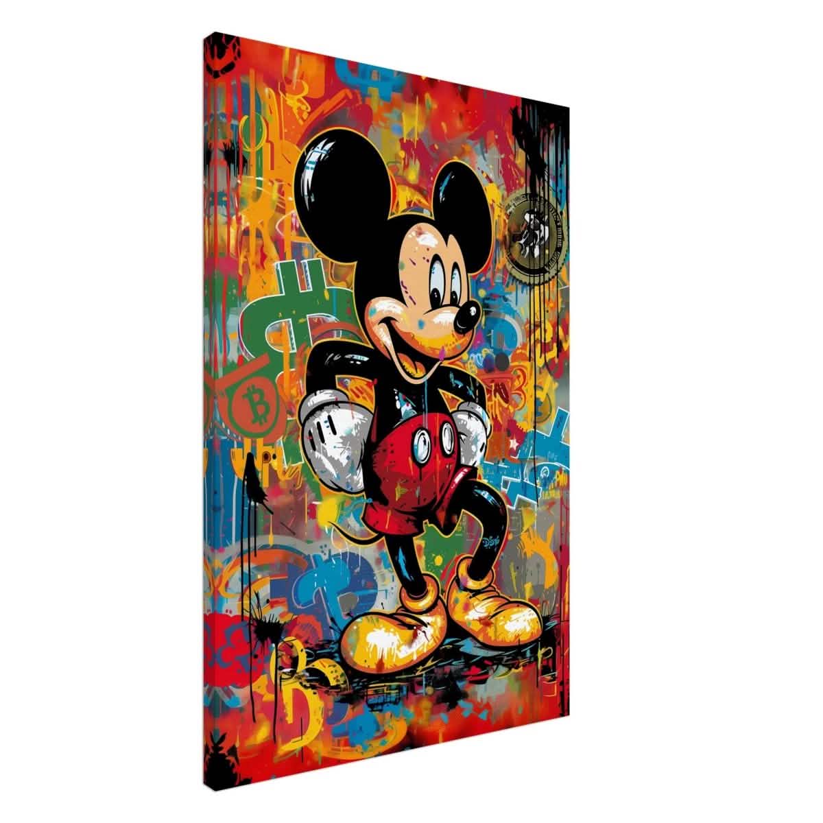 BitMouse Burst | Mickey in Chaos | Pop art wall art print - Canvas - 60x90 cm / 24x36″ -