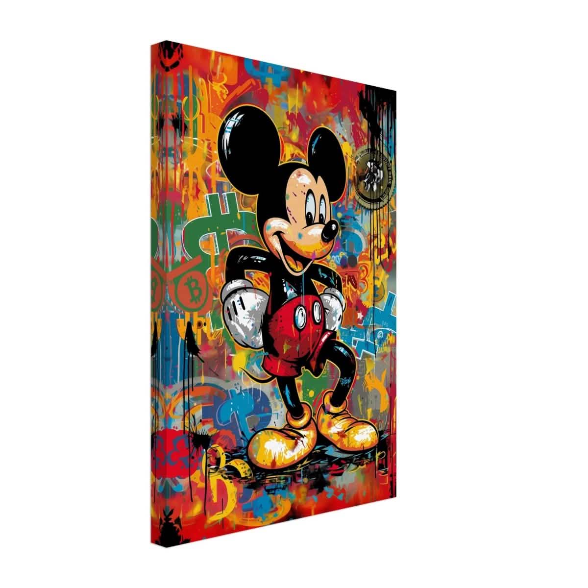 BitMouse Burst | Mickey in Chaos | Pop art wall art print - Canvas - 30x45 cm / 12x18″ -