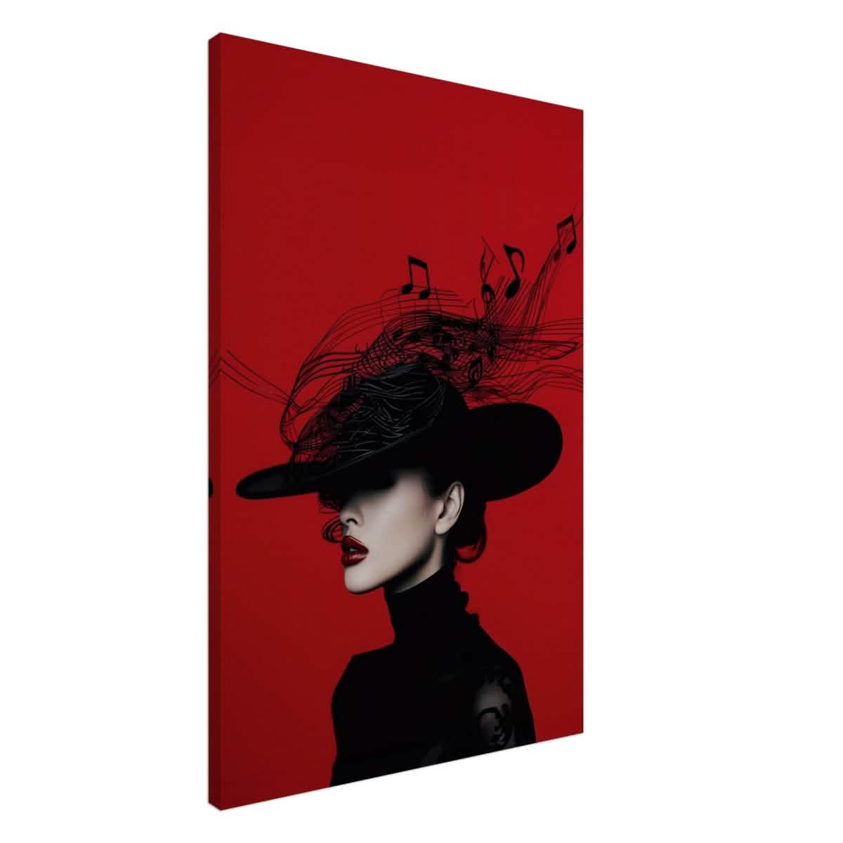 Black Melody | Da Vinci Modern Wall art Print | Eclectic Expressions - Canvas - 60x90 cm / 24x36″ -