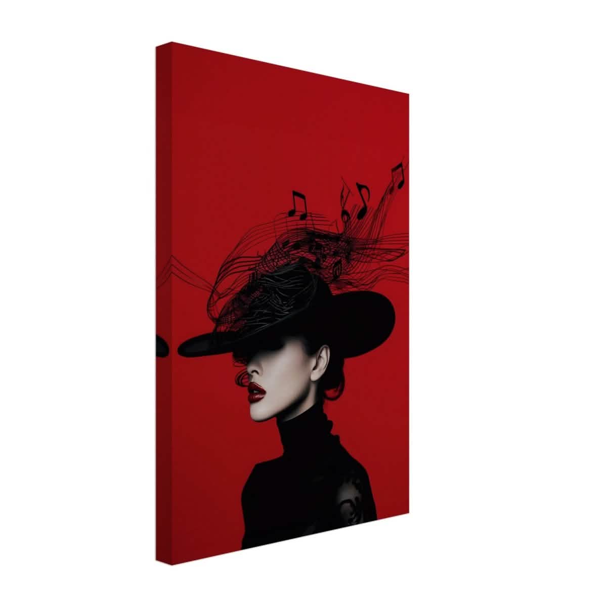 Black Melody | Da Vinci Modern Wall art Print | Eclectic Expressions - Canvas - 30x45 cm / 12x18″ -