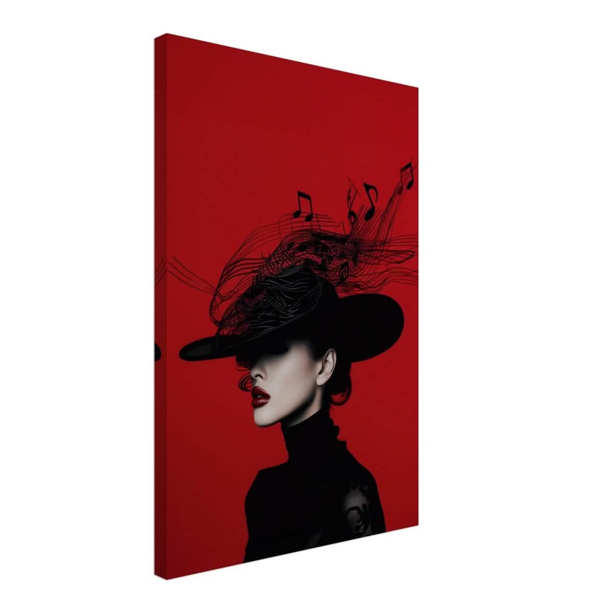 Black Melody | Da Vinci Modern Wall art Print | Eclectic Expressions - Canvas - 40x60 cm / 16x24″ -