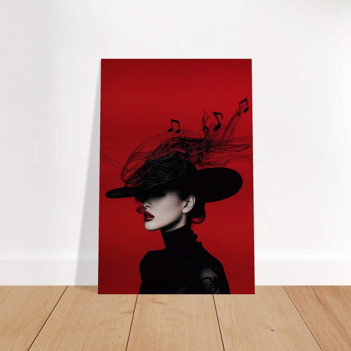 Black Melody | Da Vinci Modern Wall art Print | Eclectic Expressions - Brushed Aluminum Print - 40x60 cm / 16x24″ -