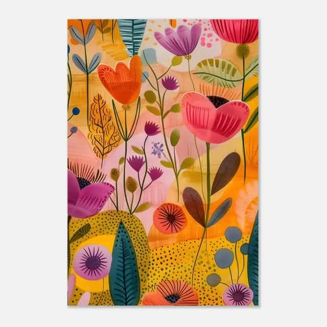 Blooming Abstract Trio - Canvas - 30X45 CM / 12X18″ -