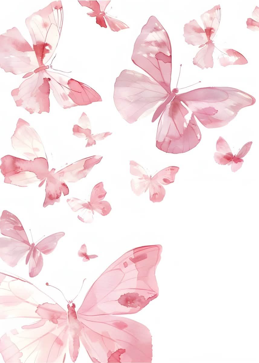 "Blue Breeze Wings" – Watercolor Butterfly Elegance | Wall Art Print | 6 Design Options - 20x30 cm / 8x12" - Design Option4 - Canvas