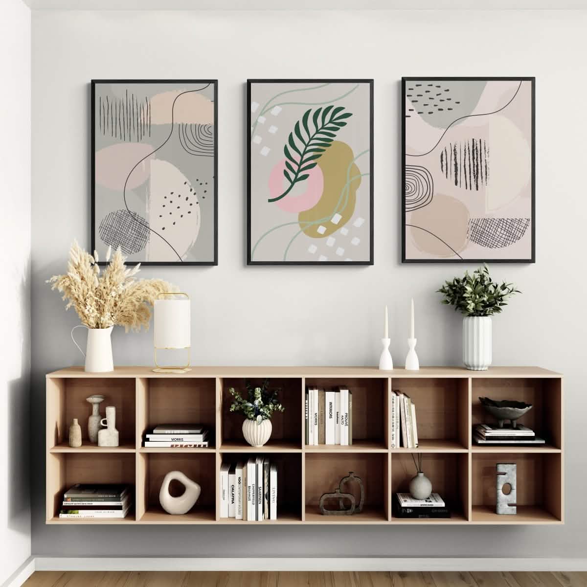 Blush & Bloom Trio V02 - Canvas - 30X45 CM / 12X18″ -