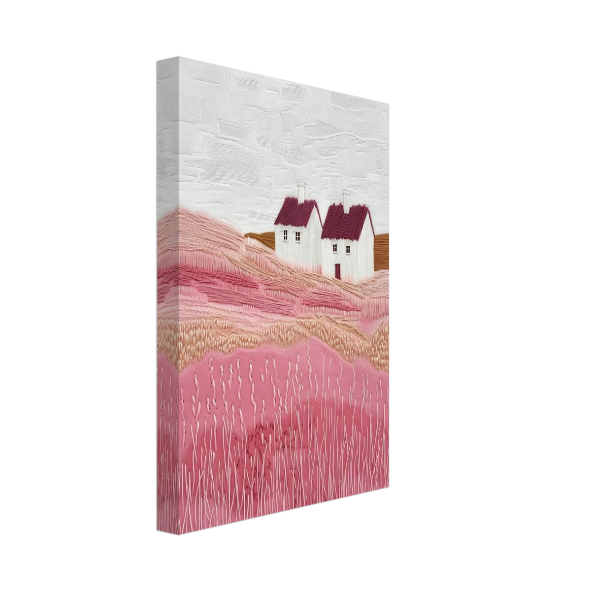 Blush Fields – Whimsical Countryside Charm - Canvas - 20x30 cm / 8x12″ -
