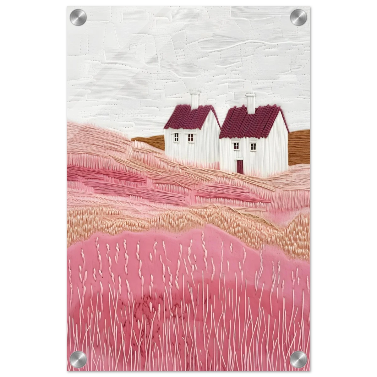 Blush Fields – Whimsical Countryside Charm - Acrylic Print - 30x45 cm / 12x18″ -