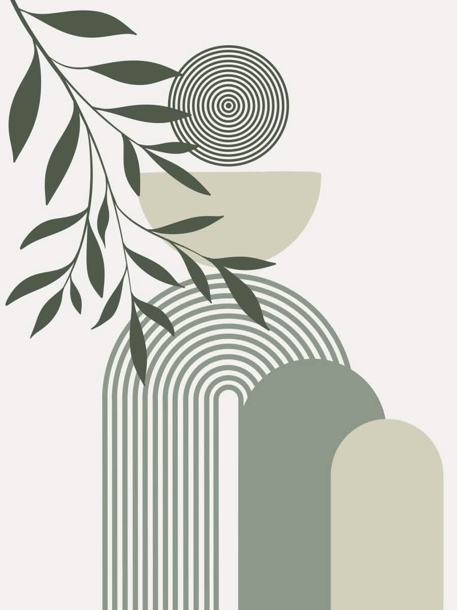 Boho Greens Trio: Canvas Collection - 30X45 CM / 12X18″ -