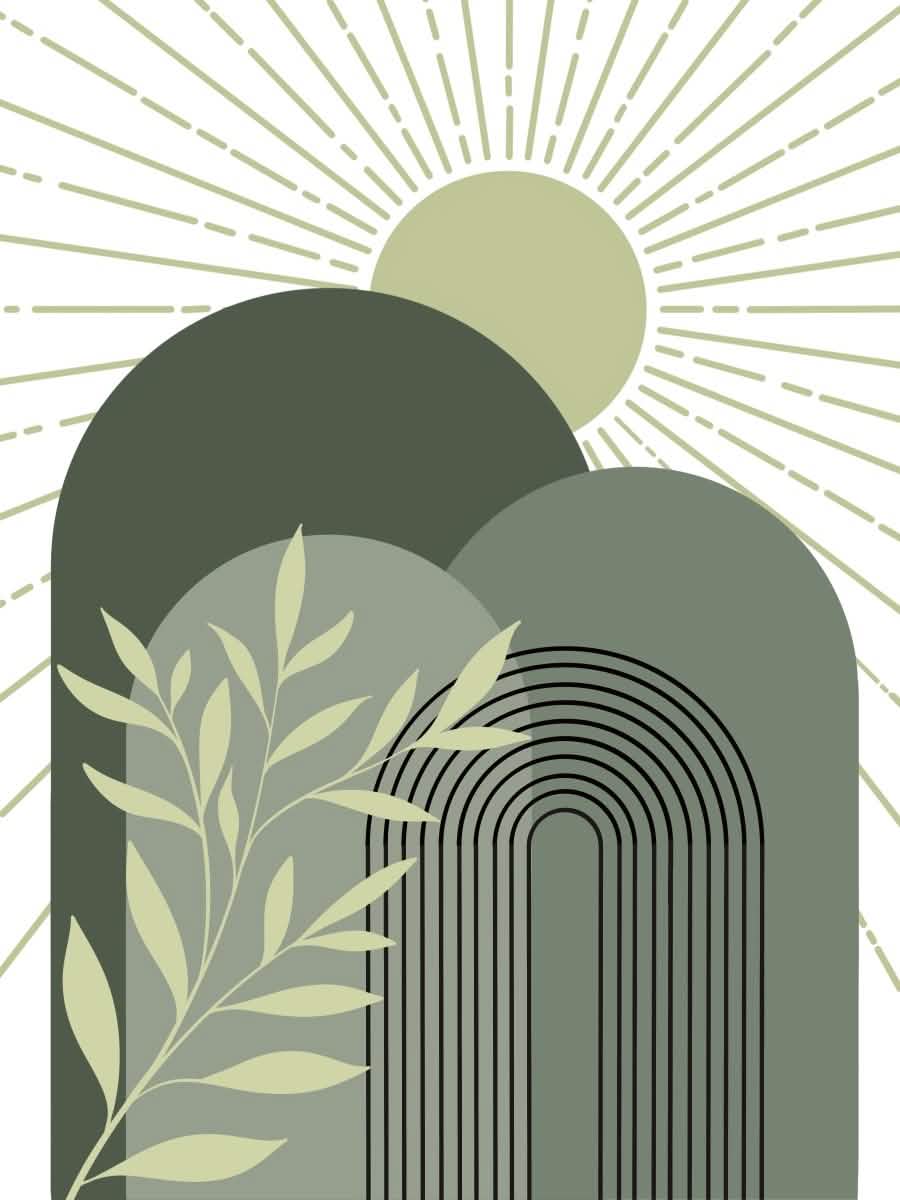 Boho Greens Trio: Canvas Collection - 30X45 CM / 12X18″ -