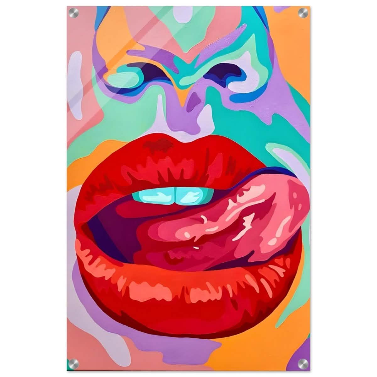 Bold Temptation | Pop Art, Abstract Expressionism Wall art Print - 50x75 cm / 20x30″ - Acrylic Print -