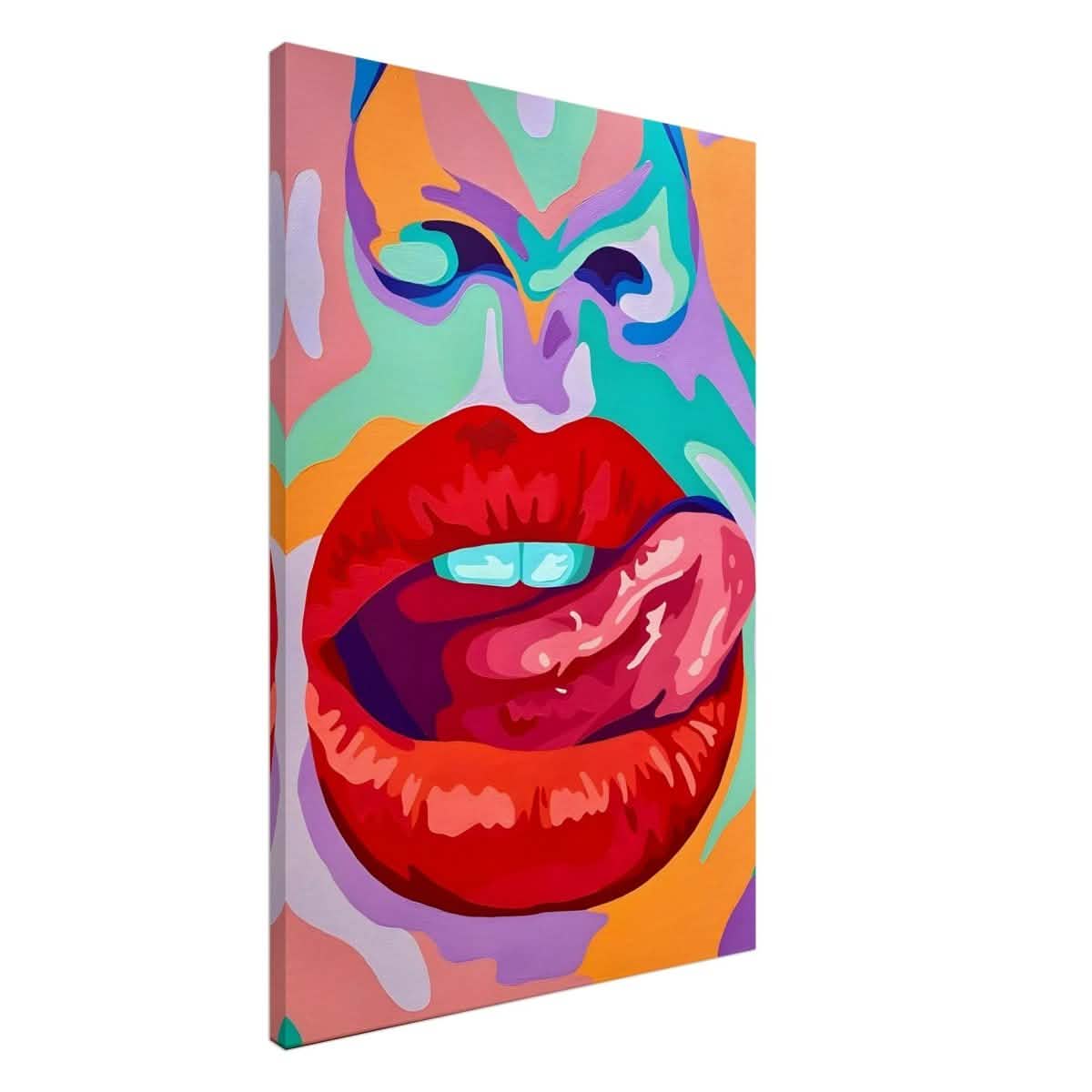 Bold Temptation | Pop Art, Abstract Expressionism Wall art Print - 60x90 cm / 24x36″ - Canvas -