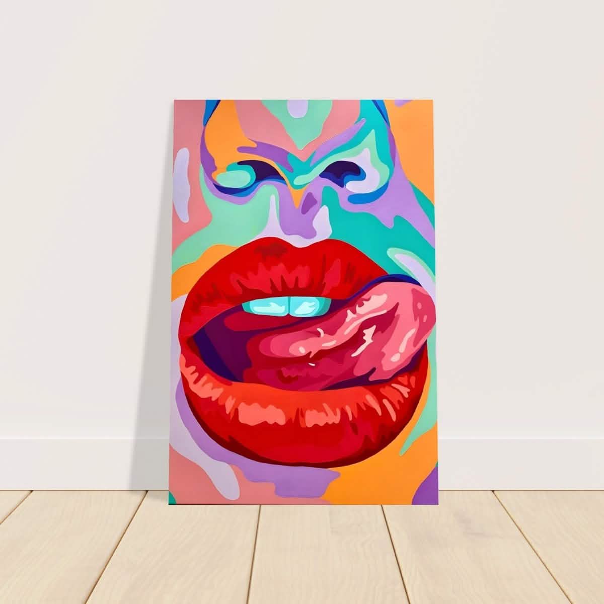 Bold Temptation | Pop Art, Abstract Expressionism Wall art Print - 50x75 cm / 20x30″ - Aluminum Print -