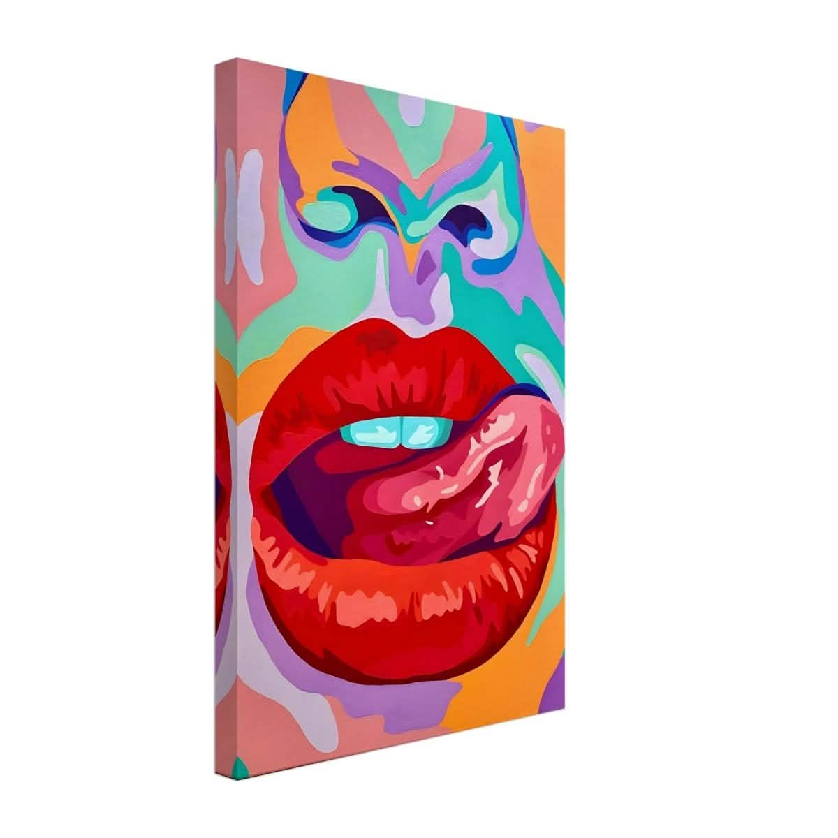 Bold Temptation | Pop Art, Abstract Expressionism Wall art Print - 30x45 cm / 12x18″ - Canvas -