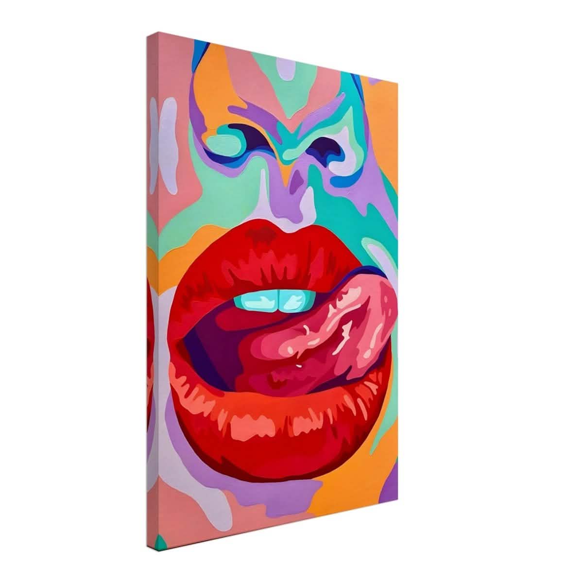 Bold Temptation | Pop Art, Abstract Expressionism Wall art Print - 40x60 cm / 16x24″ - Canvas -