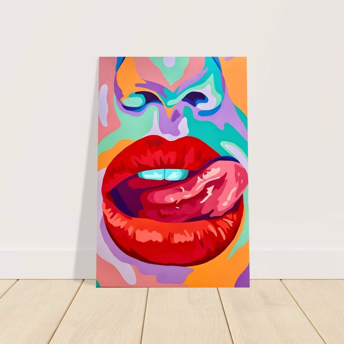 Bold Temptation | Pop Art, Abstract Expressionism Wall art Print - 30x45 cm / 12x18″ - Aluminum Print -