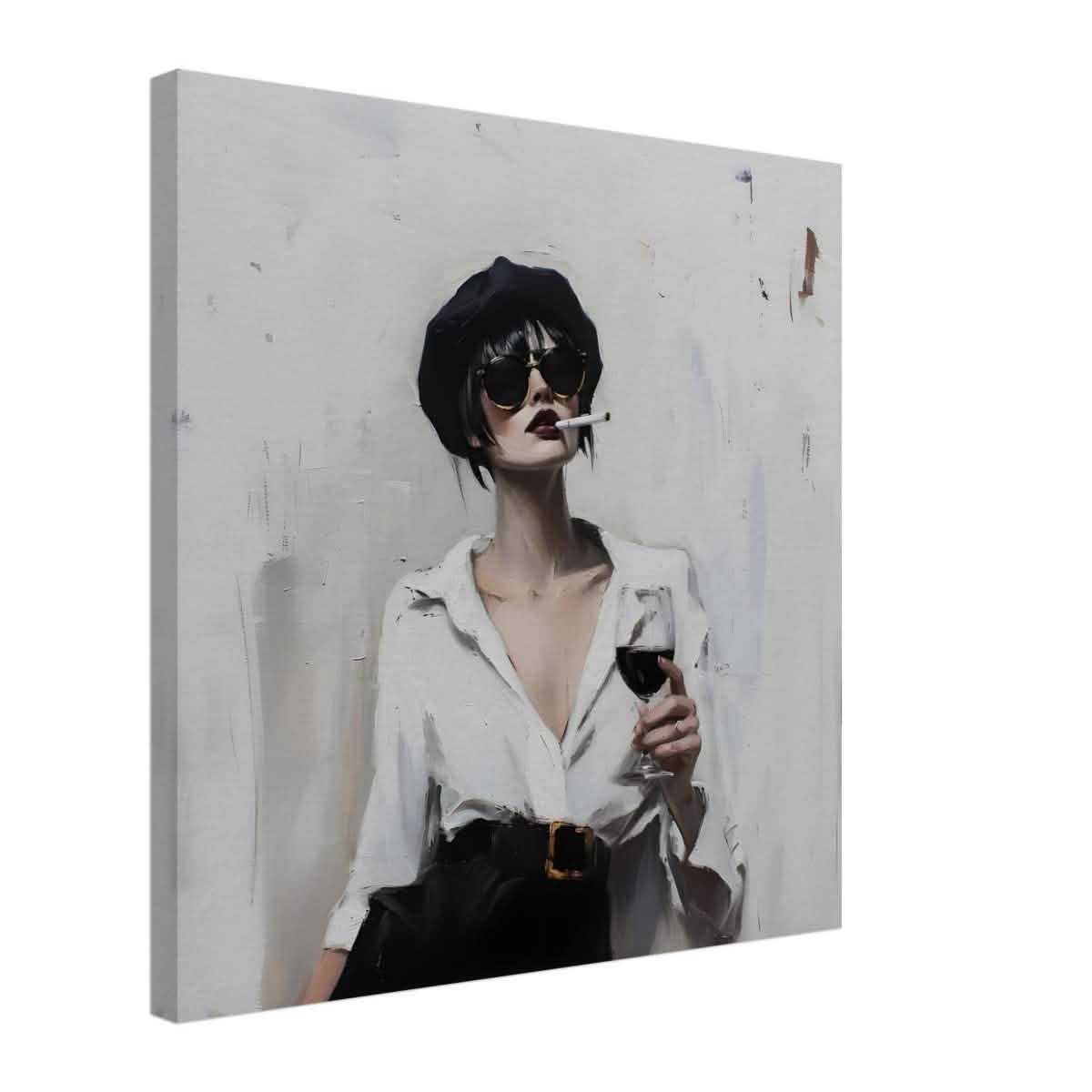 Bold & Unapologetic | Contemporary Figurative Painting Art Print - Canvas - 50x50 cm / 20x20″ -