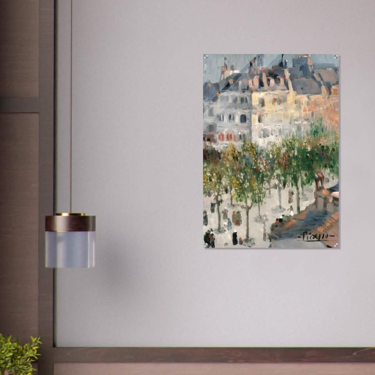 Boulevard de Clichy by Pablo Picasso 1901 - Aluminum Print - 30x45 cm / 12x18″ -