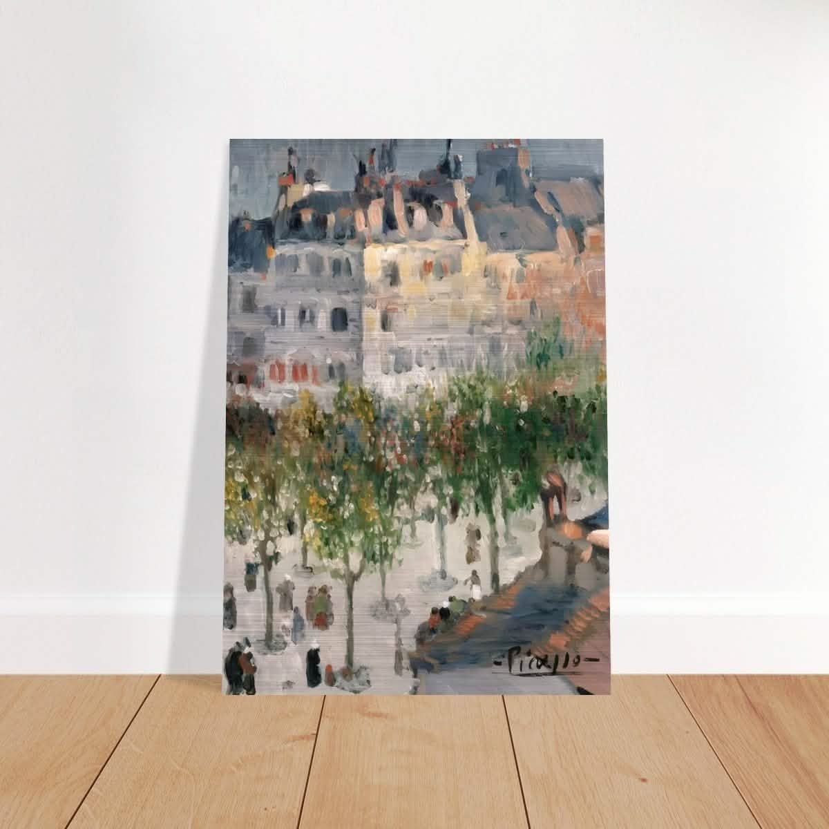Boulevard de Clichy by Pablo Picasso 1901 - Brushed Aluminum Print - 70x100 cm / 28x40″ -