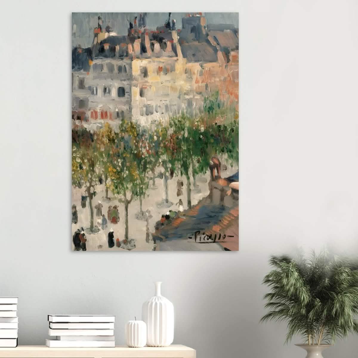 Boulevard de Clichy by Pablo Picasso 1901 - Aluminum Print - 30x45 cm / 12x18″ -