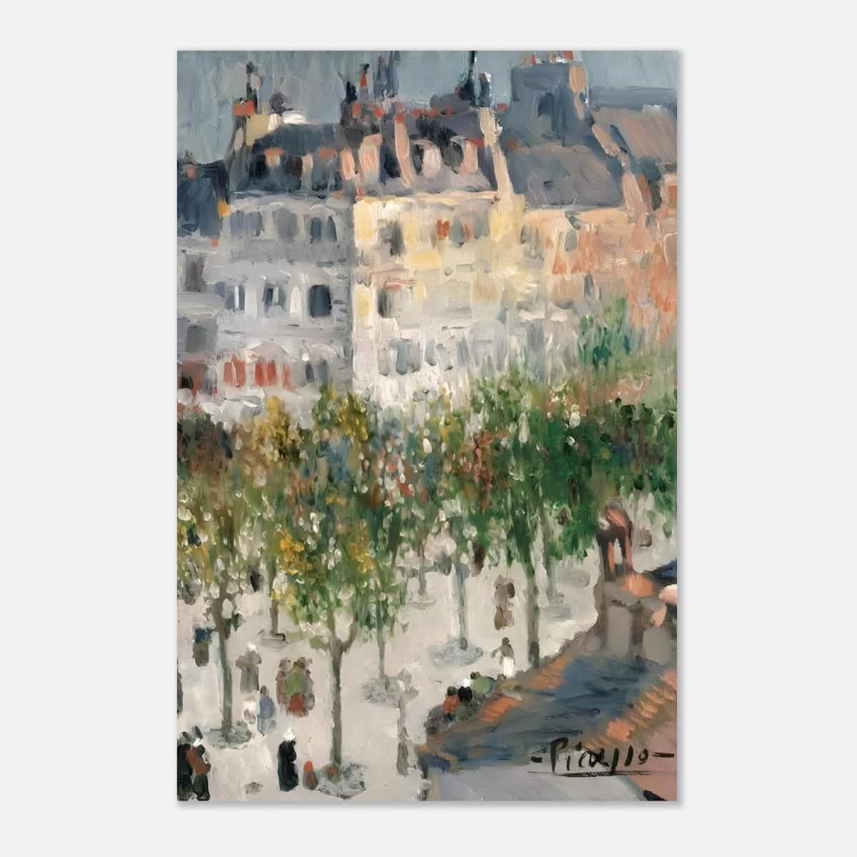 Boulevard de Clichy by Pablo Picasso 1901 - Aluminum Print - 60x90 cm / 24x36″ -