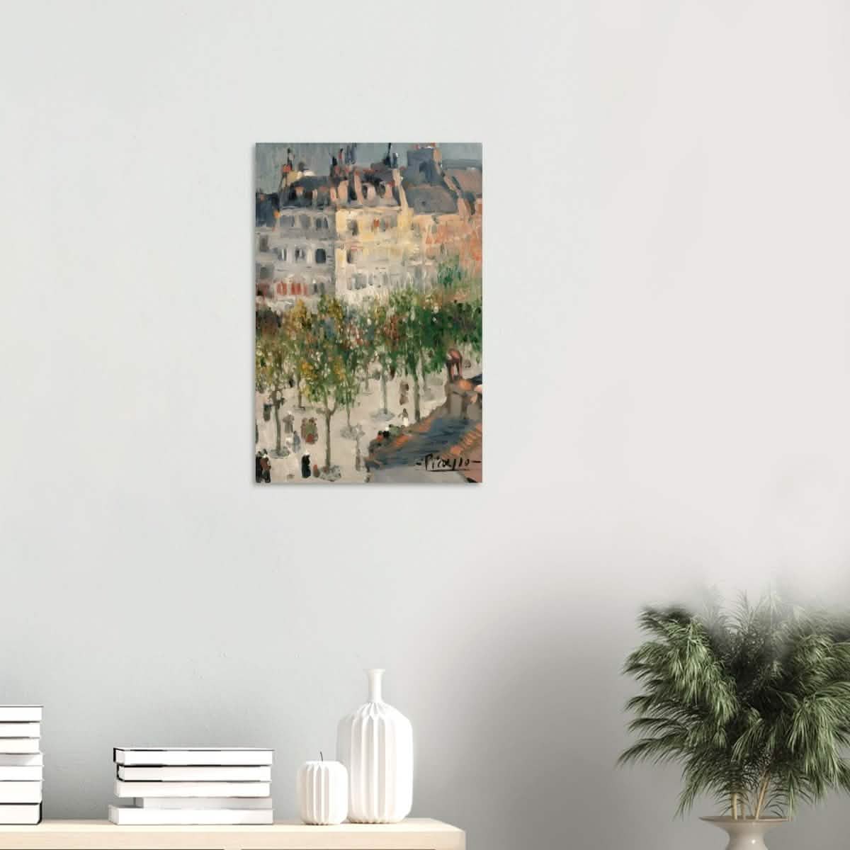 Boulevard de Clichy by Pablo Picasso 1901 - Wood Prints - 40x60 cm / 16x24″ - 20 mm