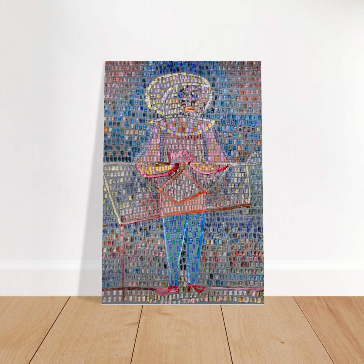 Boy in Fancy Dress by Paul Klee - Brushed Aluminum Print - 30x45 cm / 12x18″ -
