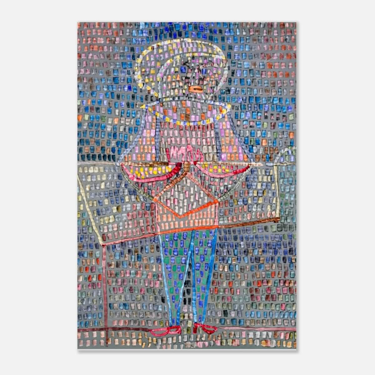 Boy in Fancy Dress by Paul Klee - Aluminum Print - 30x45 cm / 12x18″ -