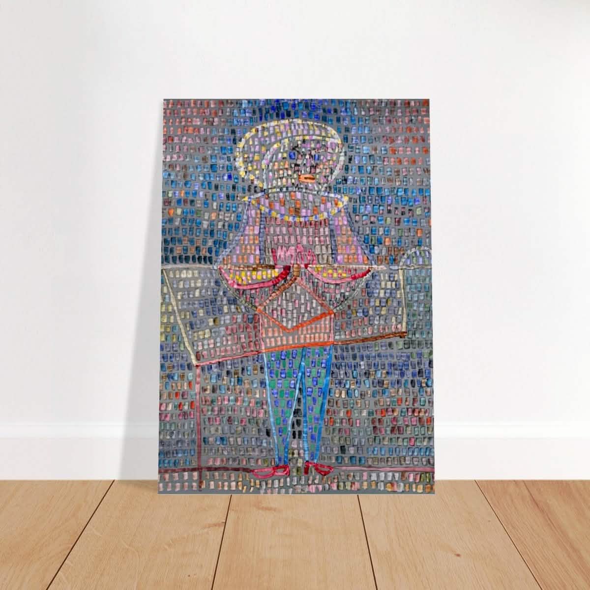 Boy in Fancy Dress by Paul Klee - Brushed Aluminum Print - 70x100 cm / 28x40″ -