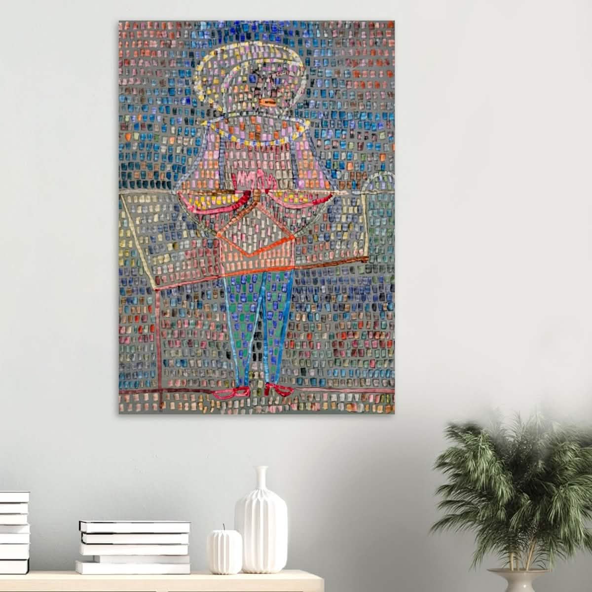 Boy in Fancy Dress by Paul Klee - Wood Prints - 70x100 cm / 28x40″ - 10 mm