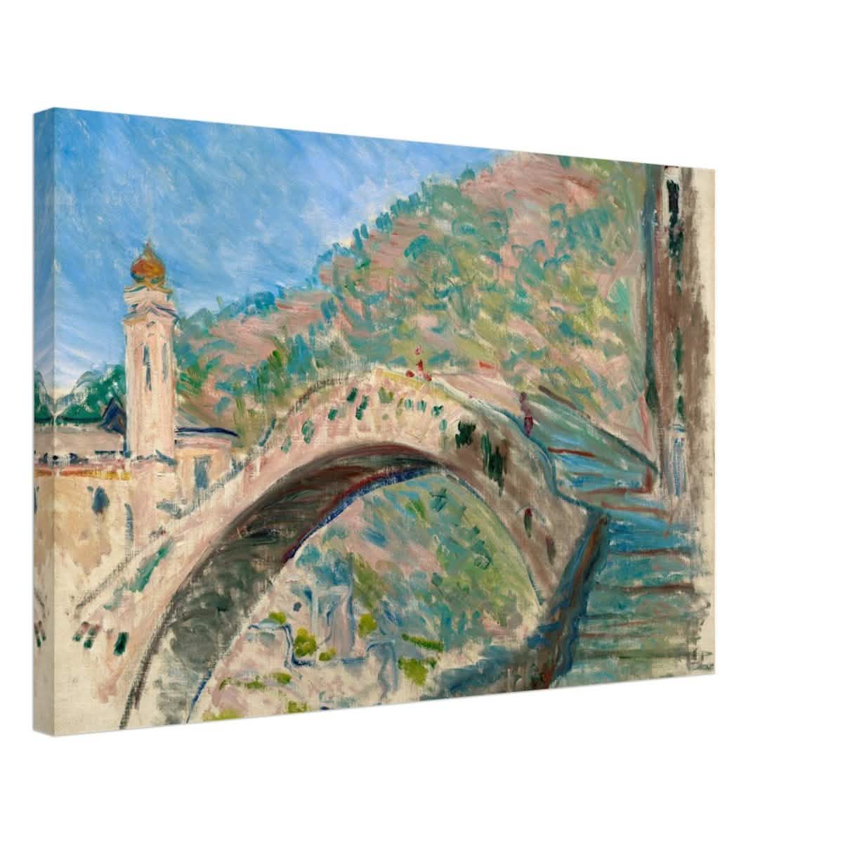 Bridge at dolceacqua by Claude Monet - Canvas - 50x75 cm / 20x30″ - Thick