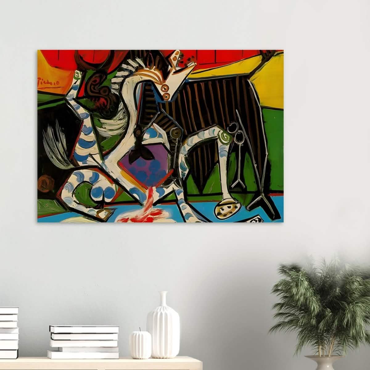 Bullfight by Pablo Picasso 1934 - Wood Prints - 70x100 cm / 28x40″ - 20 mm