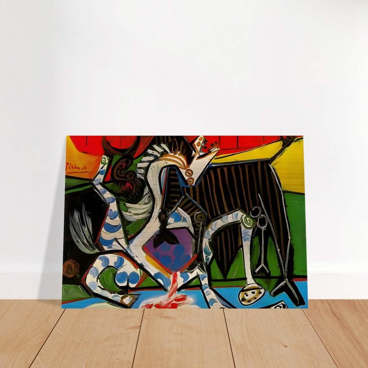 Bullfight by Pablo Picasso 1934 - Brushed Aluminum Print - 70x100 cm / 28x40″ -