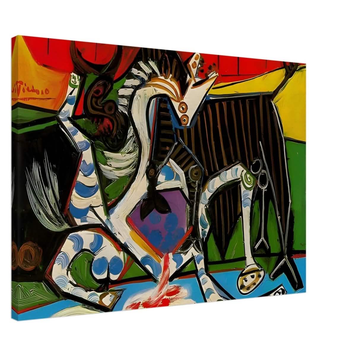 Bullfight by Pablo Picasso 1934 - Canvas - 70x100 cm / 28x40″ - Thick