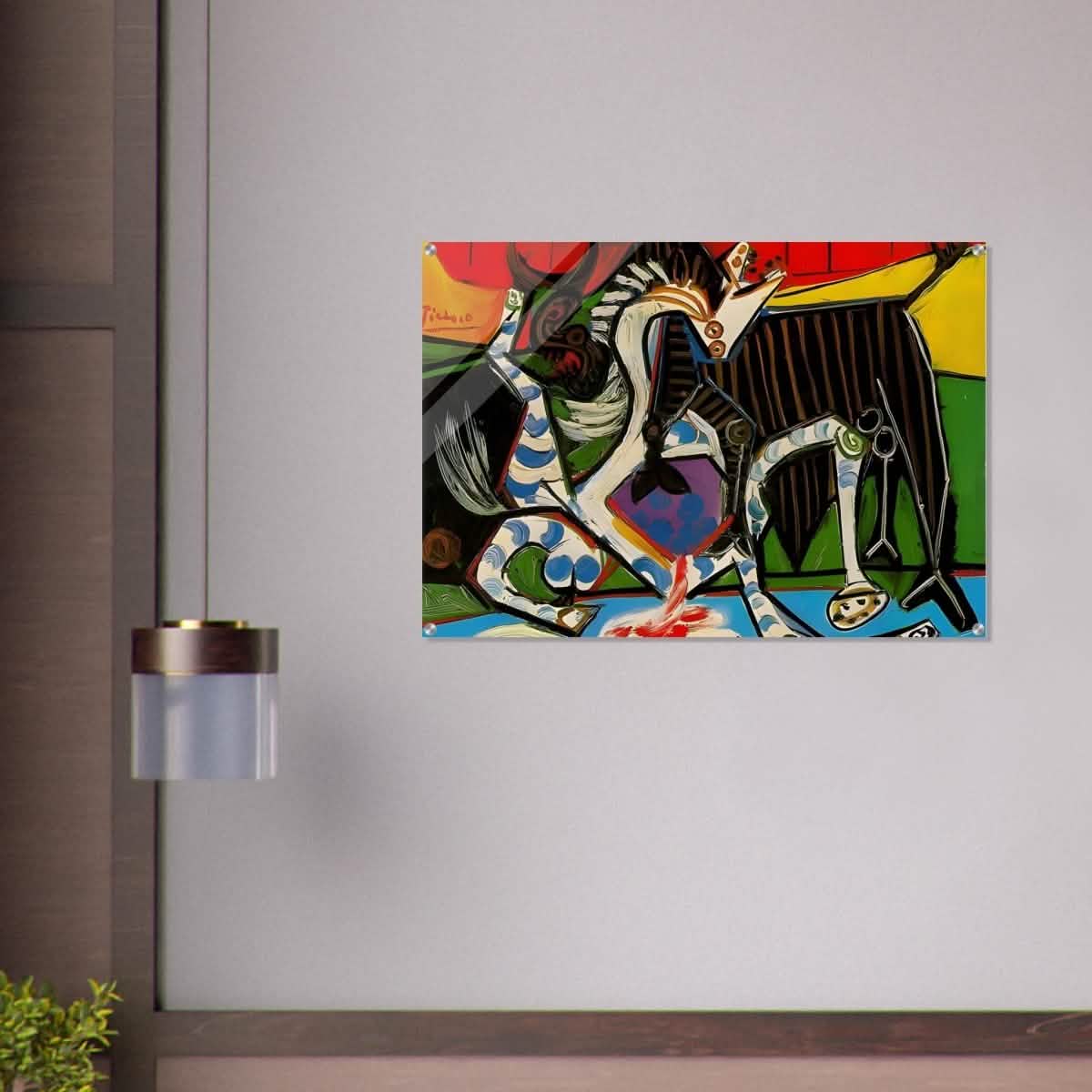 Bullfight by Pablo Picasso 1934 - Acrylic Print - 70x100 cm / 28x40″ -