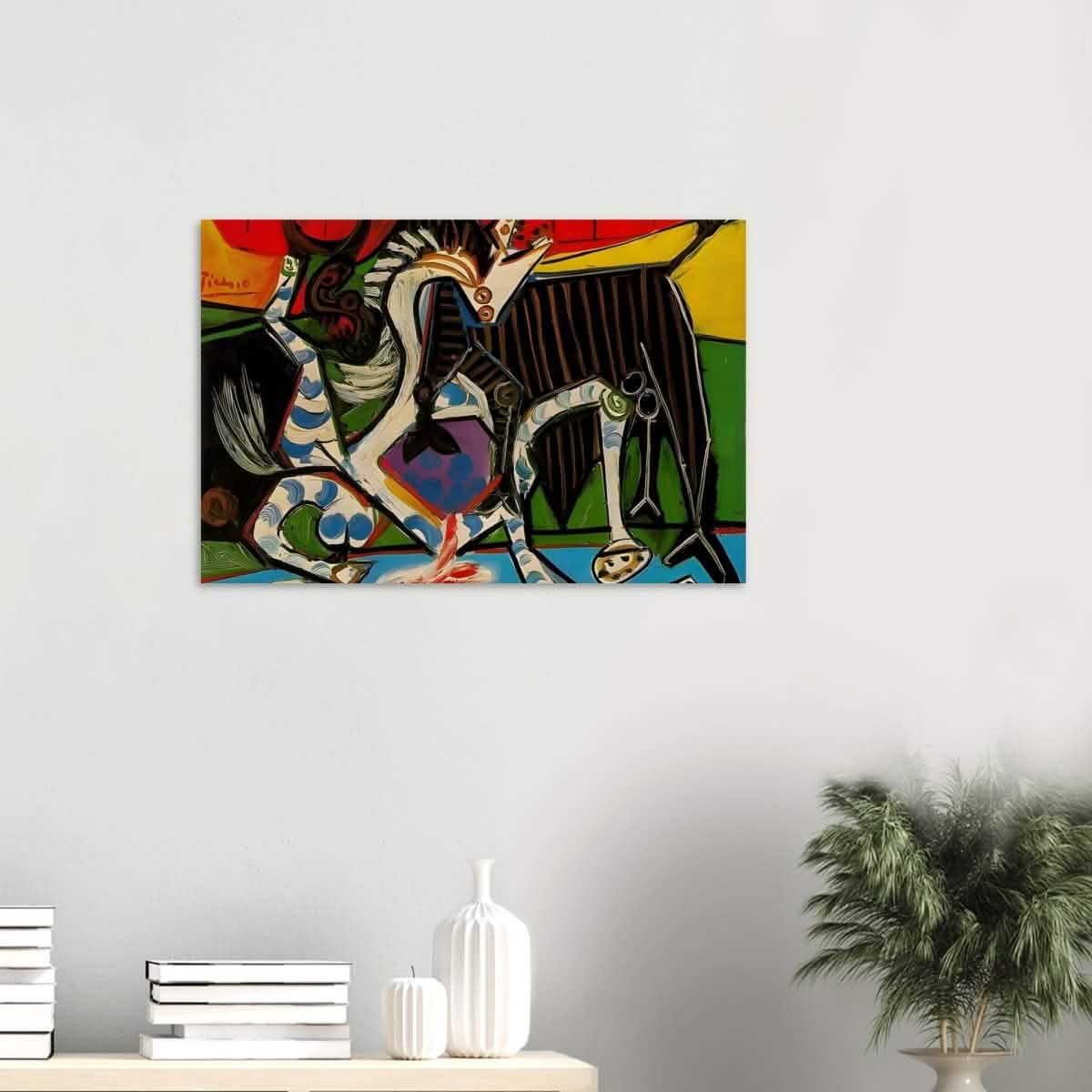 Bullfight by Pablo Picasso 1934 - Wood Prints - 50x75 cm / 20x30″ - 20 mm