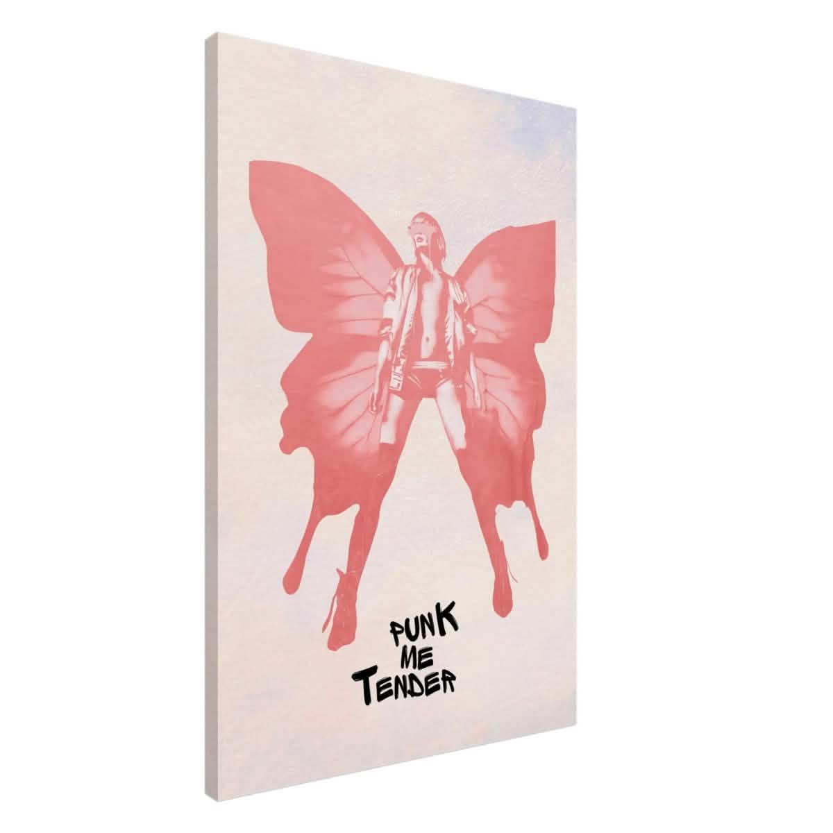 Butterfly Punk | Pop Art wall art print - Canvas - 60x90 cm / 24x36″ -