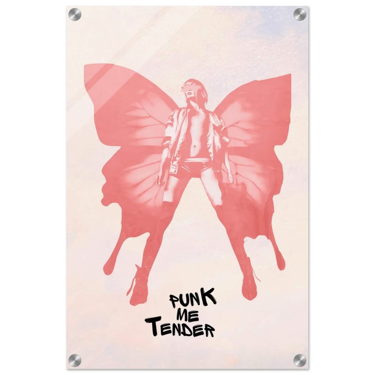 Butterfly Punk | Pop Art wall art print - Acrylic Print - 40x60 cm / 16x24″ -