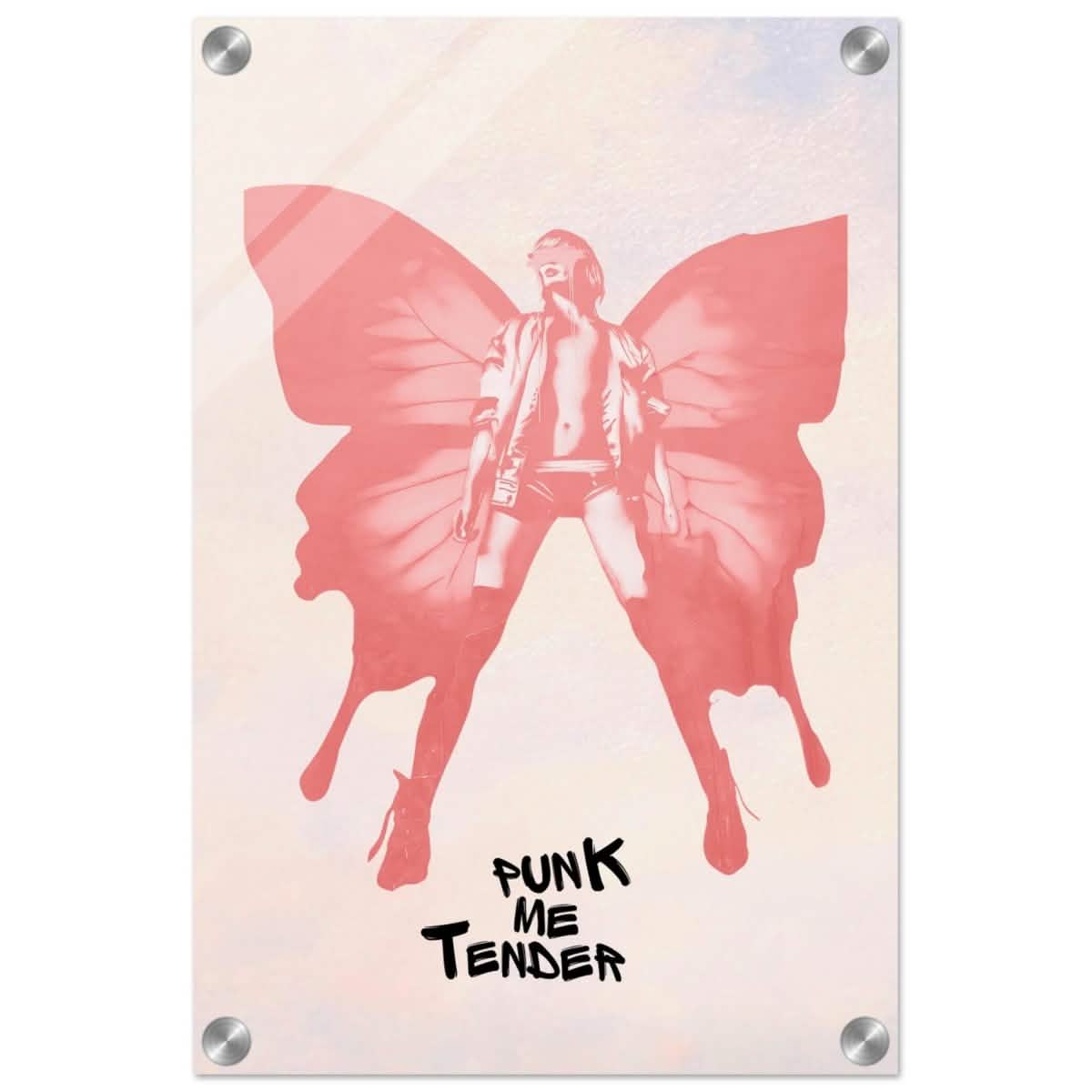 Butterfly Punk | Pop Art wall art print - Acrylic Print - 30x45 cm / 12x18″ -