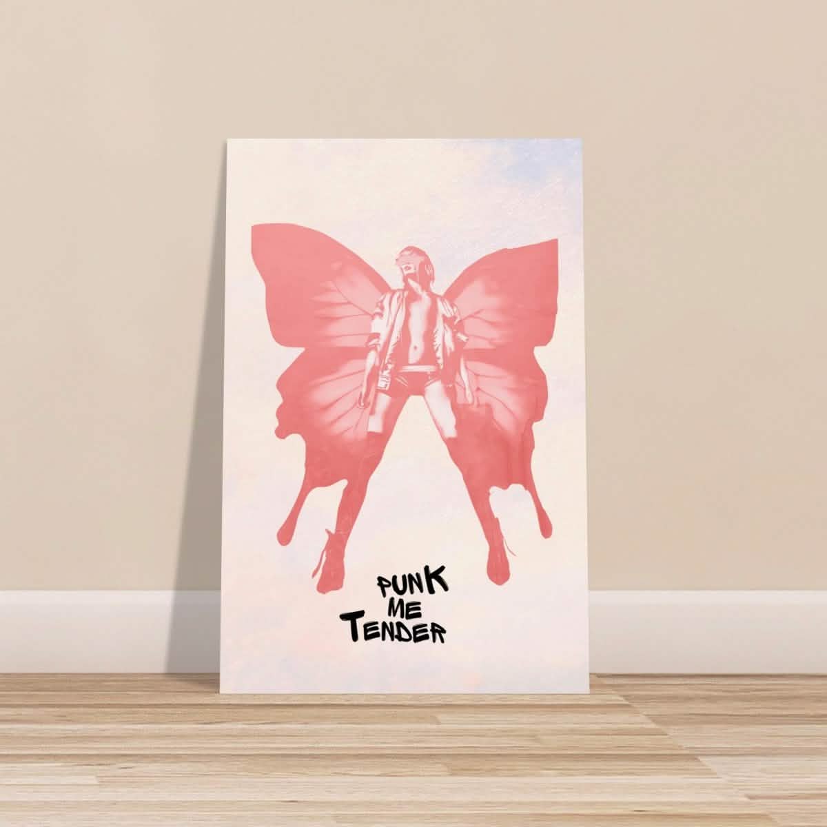 Butterfly Punk | Pop Art wall art print - Aluminum Print - 60x90 cm / 24x36″ -