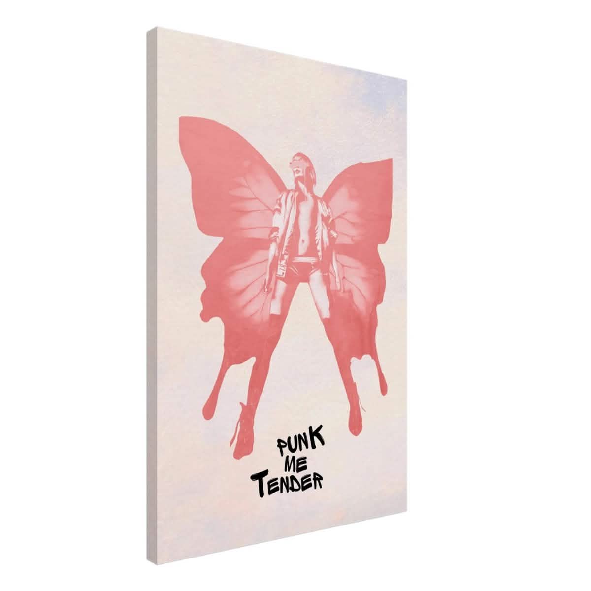 Butterfly Punk | Pop Art wall art print - Canvas - 50x75 cm / 20x30″ -