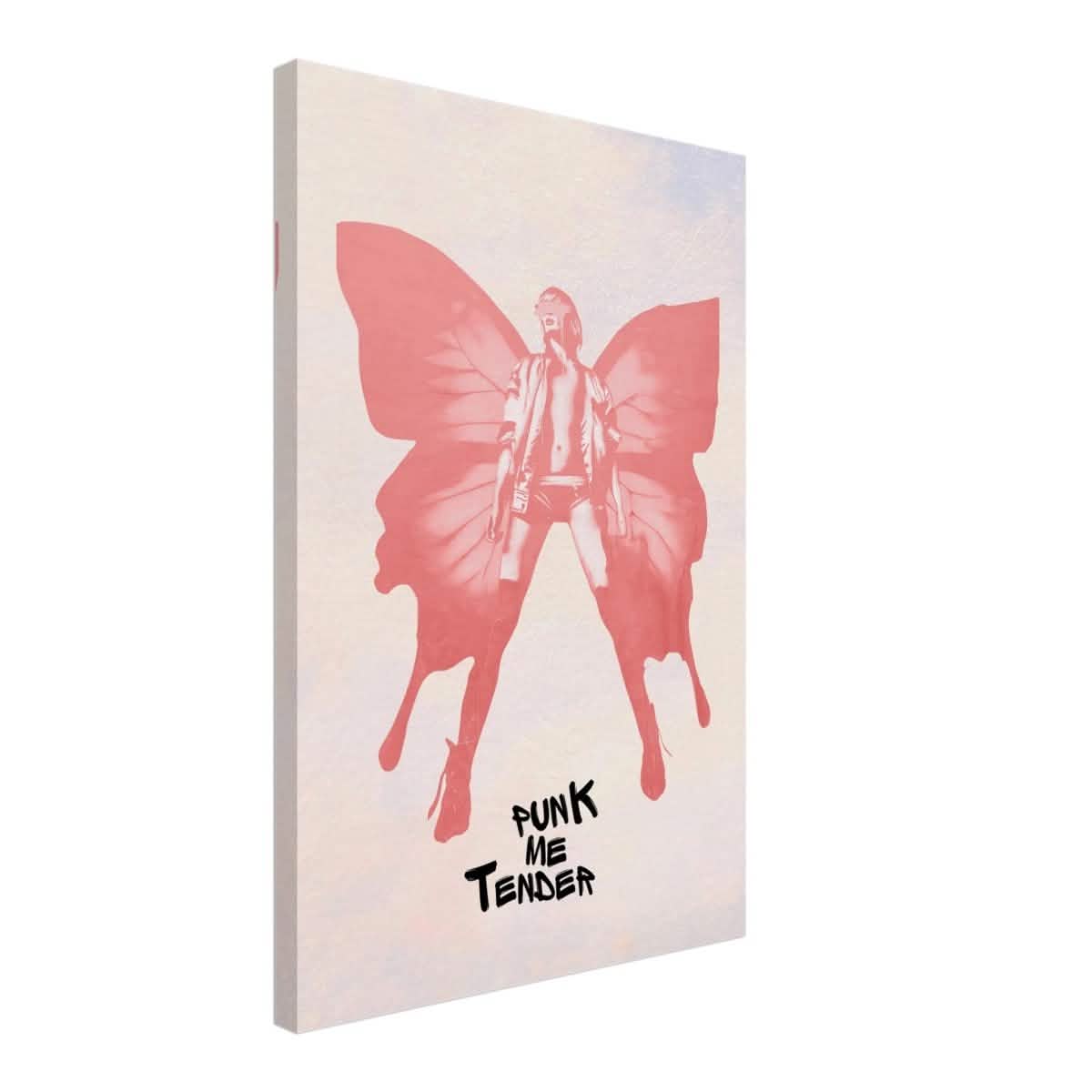 Butterfly Punk | Pop Art wall art print - Canvas - 40x60 cm / 16x24″ -
