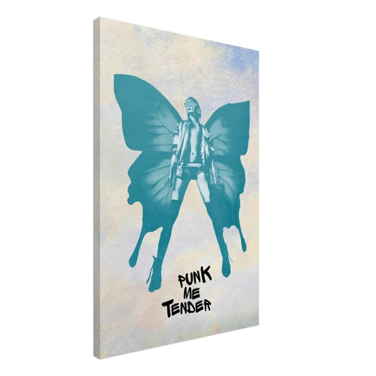 Butterfly Punk V2 | Pop Art wall art print - Canvas - 50x75 cm / 20x30″ -