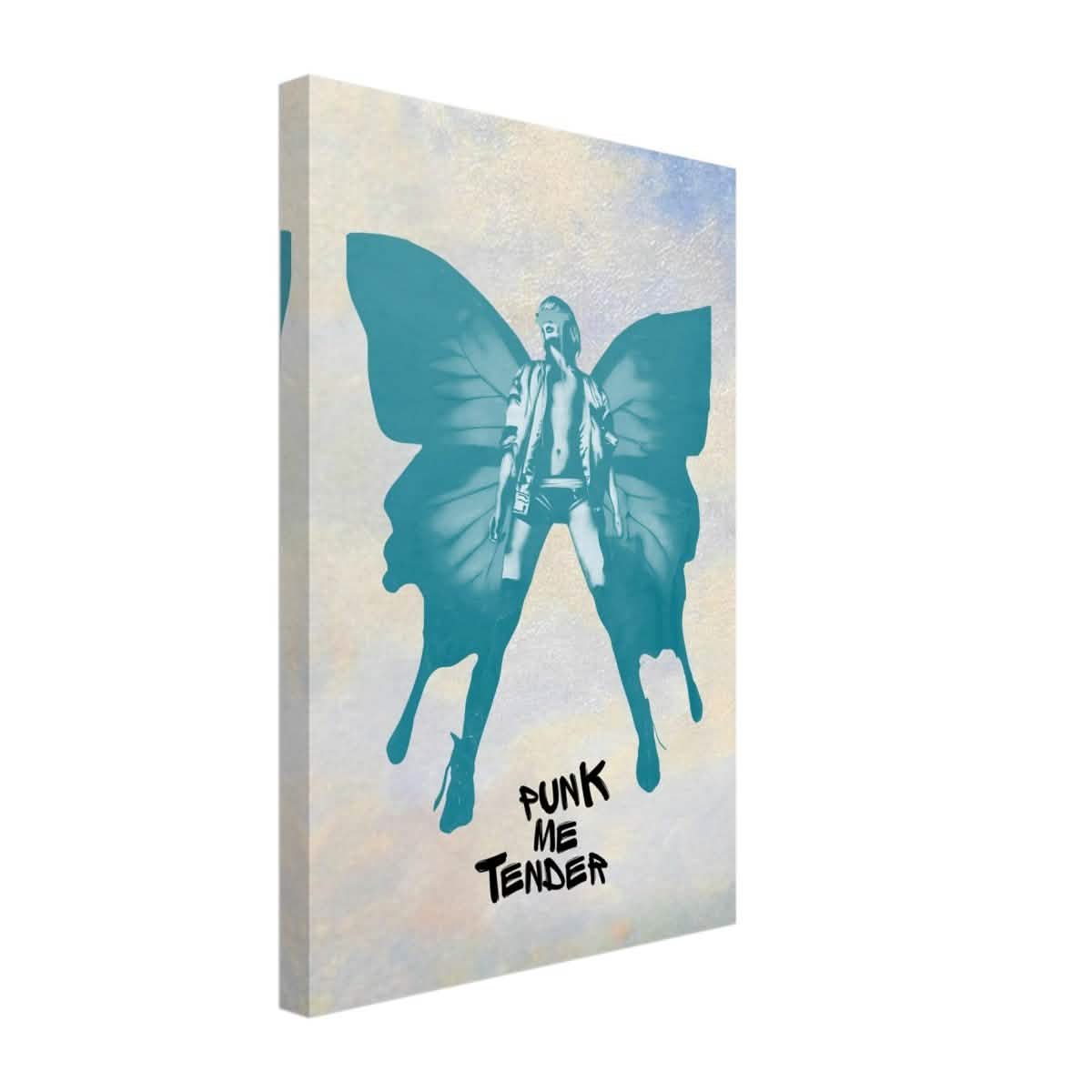 Butterfly Punk V2 | Pop Art wall art print - Canvas - 30x45 cm / 12x18″ -
