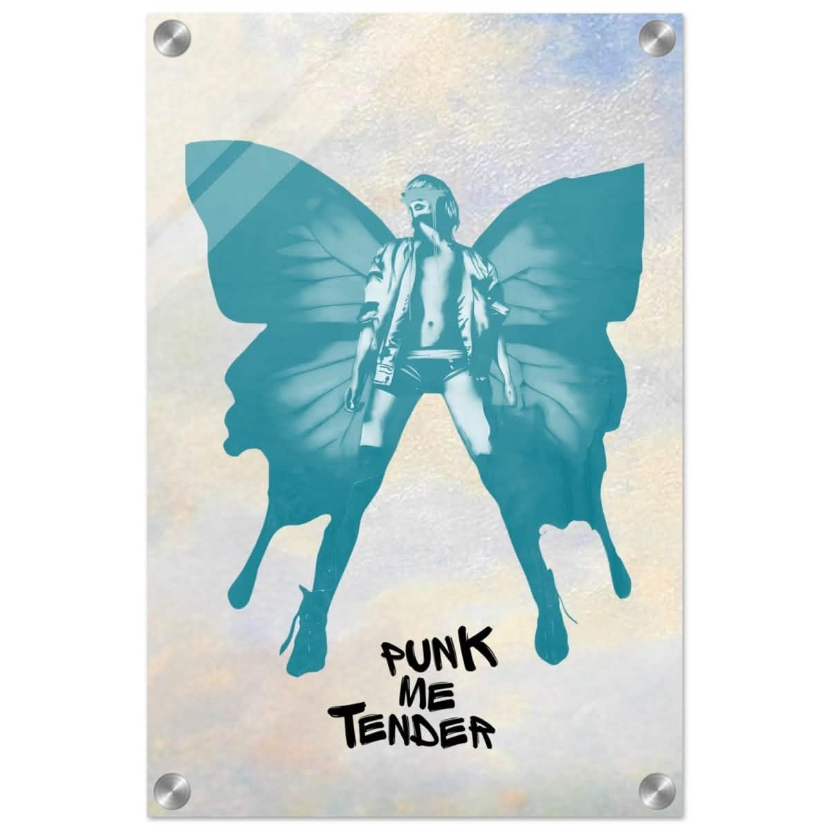 Butterfly Punk V2 | Pop Art wall art print - Acrylic Print - 30x45 cm / 12x18″ -