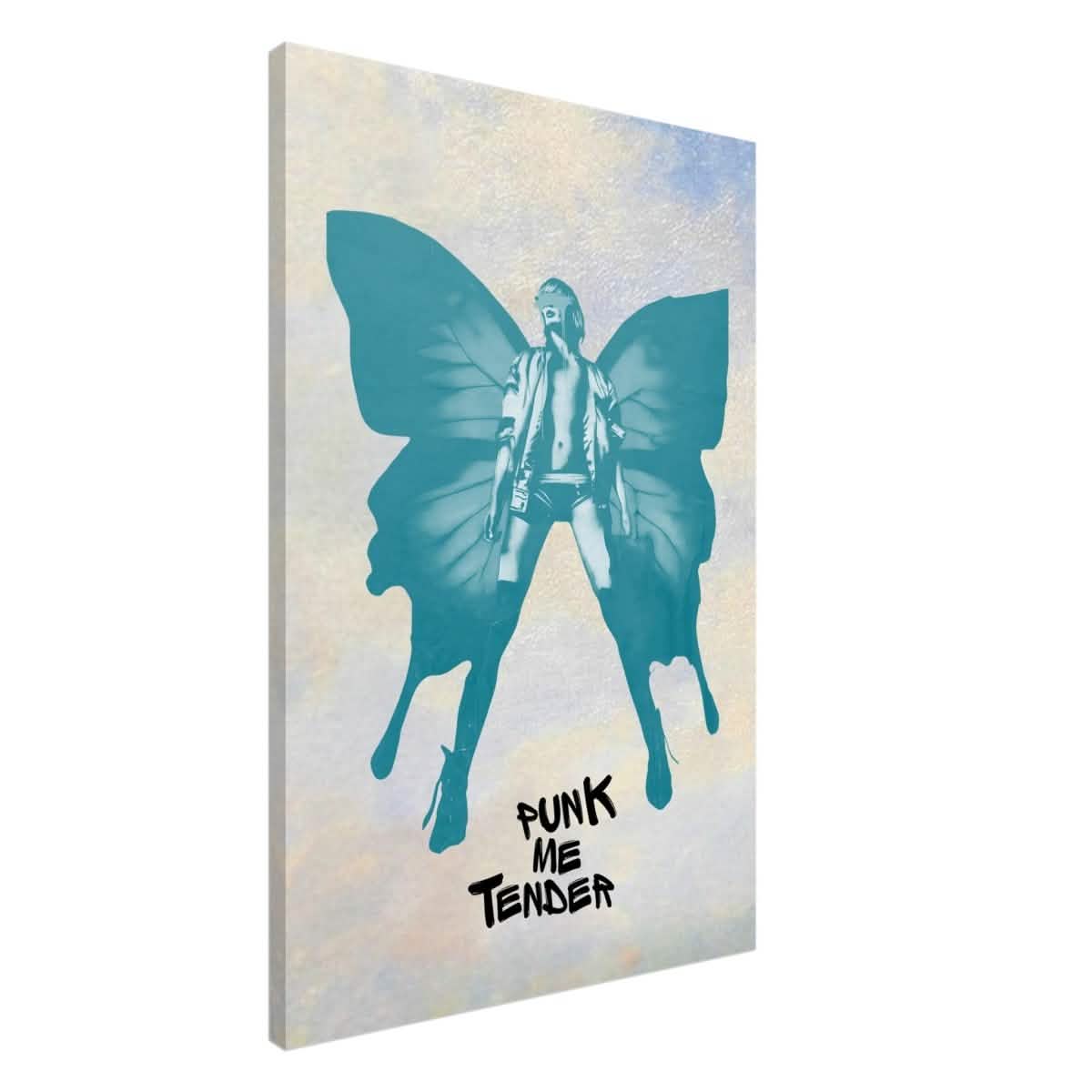 Butterfly Punk V2 | Pop Art wall art print - Canvas - 60x90 cm / 24x36″ -