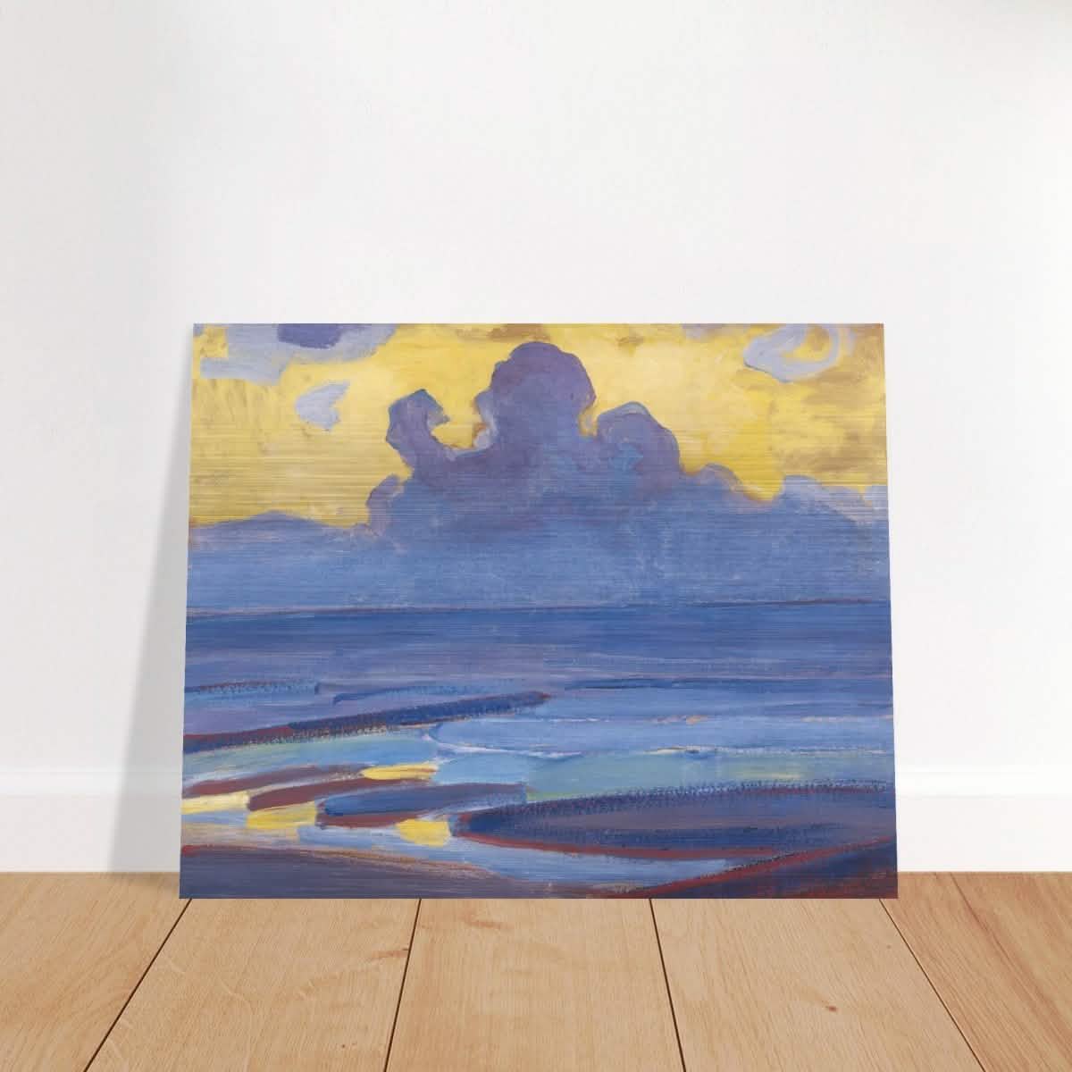 By The Sea 1909 by Piet Mondrian | Vintage wall art print - Brushed Aluminum Print - 40x50 cm / 16x20″ -