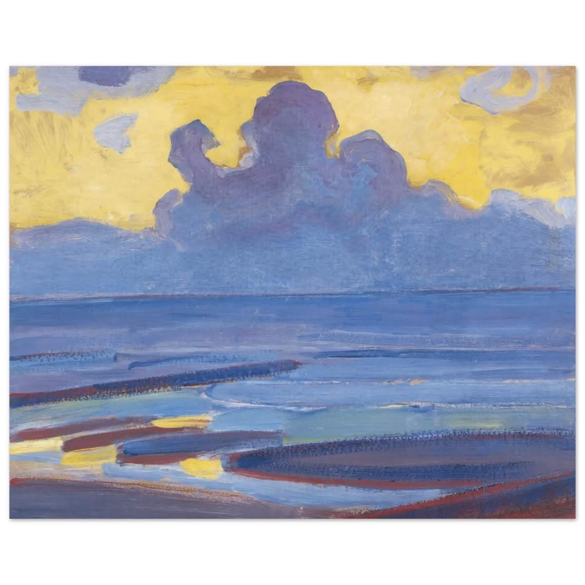 By The Sea 1909 by Piet Mondrian | Vintage wall art print - Aluminum Print - 40x50 cm / 16x20″ -