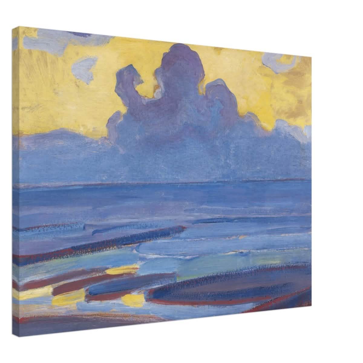 By The Sea 1909 by Piet Mondrian | Vintage wall art print - Canvas - 60x80 cm / 24x32″ -
