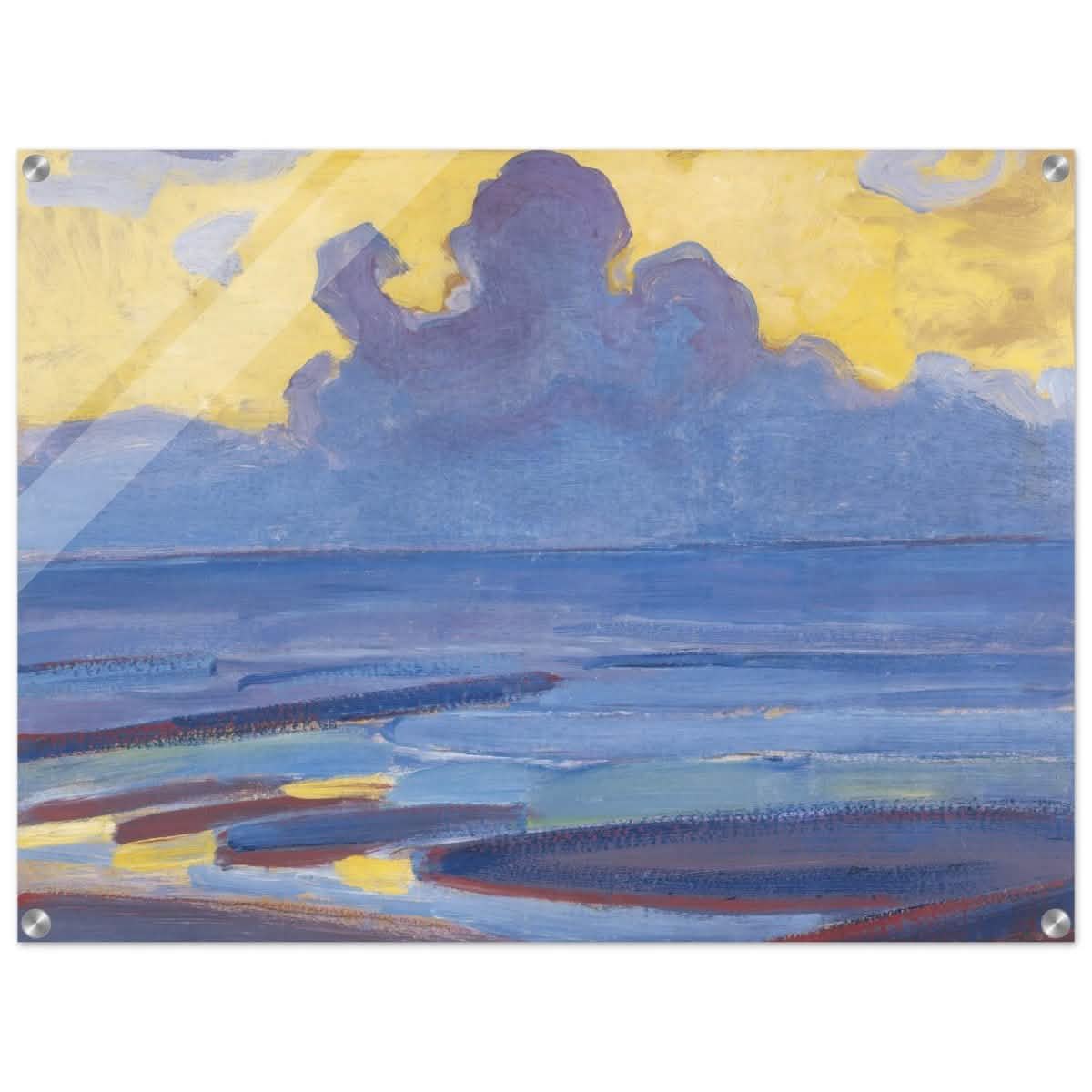 By The Sea 1909 by Piet Mondrian | Vintage wall art print - Acrylic Print - 60x80 cm / 24x32″ -