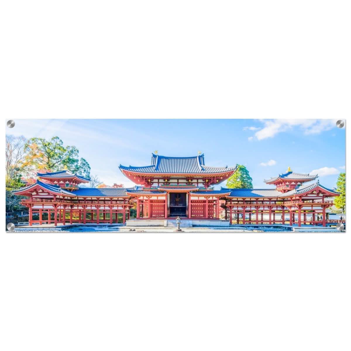 Byodo - in in Perfect Harmony | Buddhist temple | Uji, Japan | Panormic print 30x90cm/12x36" - Acrylic Print - 30x90 cm / 12x36″ -